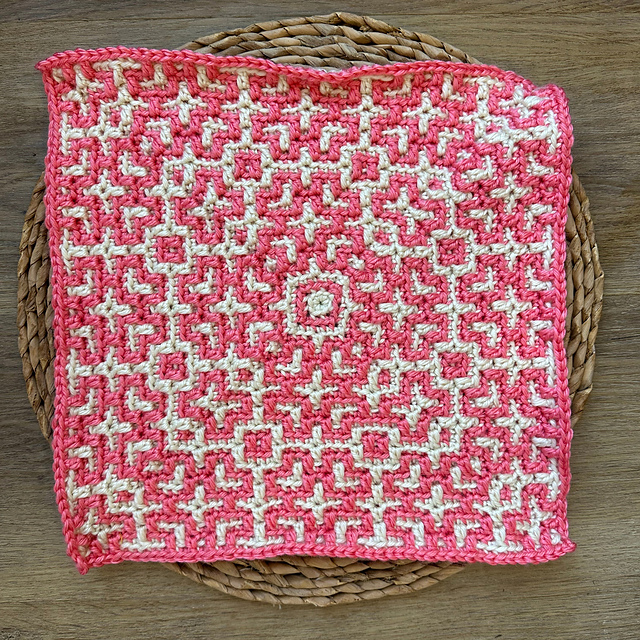 Celtic Knot Mosaic Crochet Square