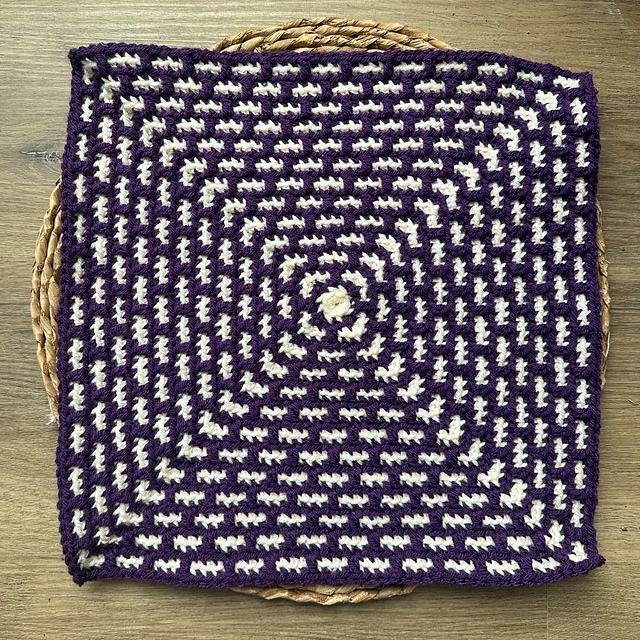 Steady Path Mosaic Crochet Square
