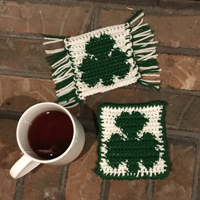 Lucky Shamrock Mug Rug / Coaster