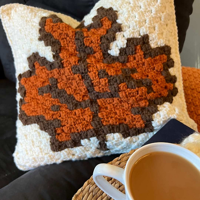 C2C Autumn Leaf Pillow