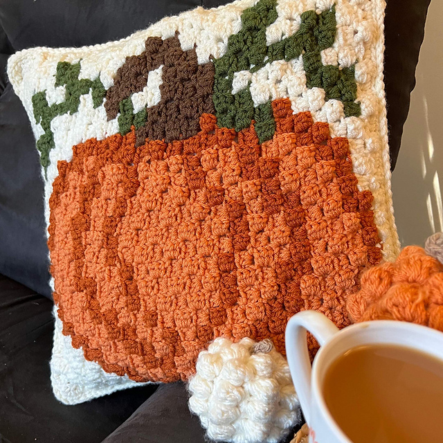 C2C Pumpkin Pillow