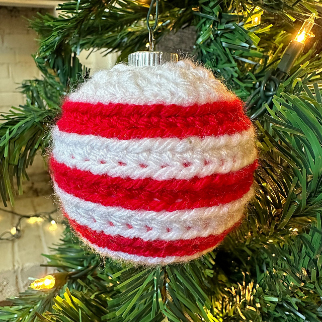 Candy Cane Stripe Bauble