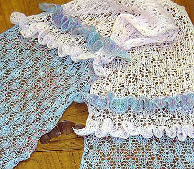Ruffled scarf