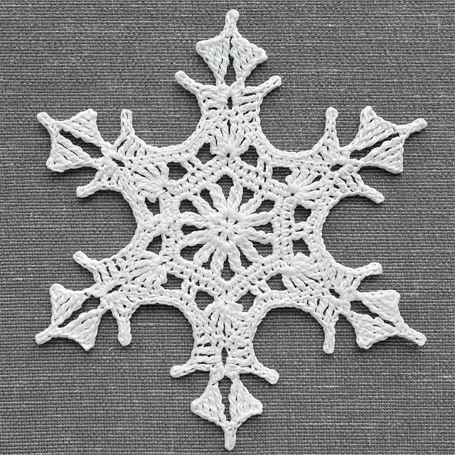 Ravelry: West Flame Snowflake pattern by Jessica Wifall