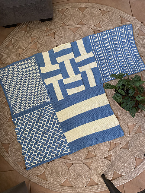 Traveling Knit Afghan Square 5