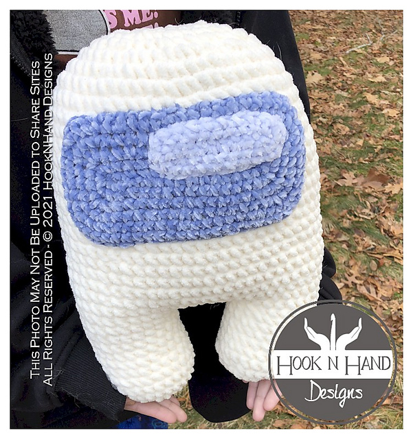 Ravelry Among Us Crewmate Pillow pattern by Mya Renee