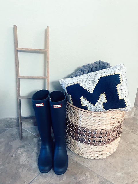 "Go Blue" Pillow
