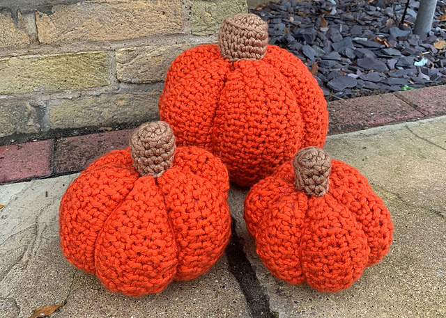 Life-sized Chunky Pumpkins