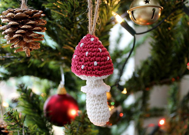 Mushroom Hanging Ornament