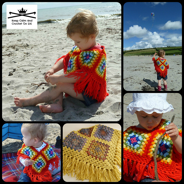 Baby Rainbow Poncho