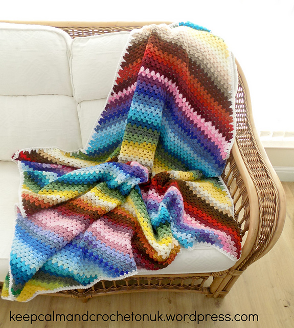 Corner-to-Corner Granny Stitch Throw