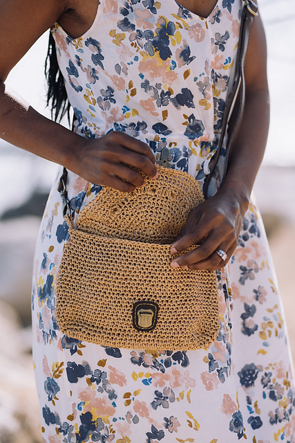 Caicos Raffia Purse