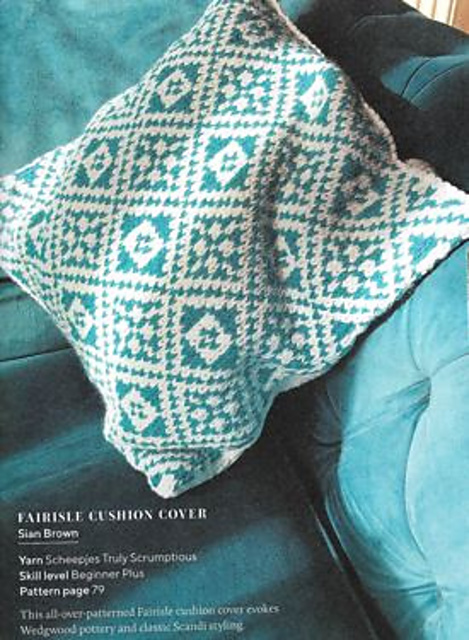 Diamonds Fair isle Cushion Cover