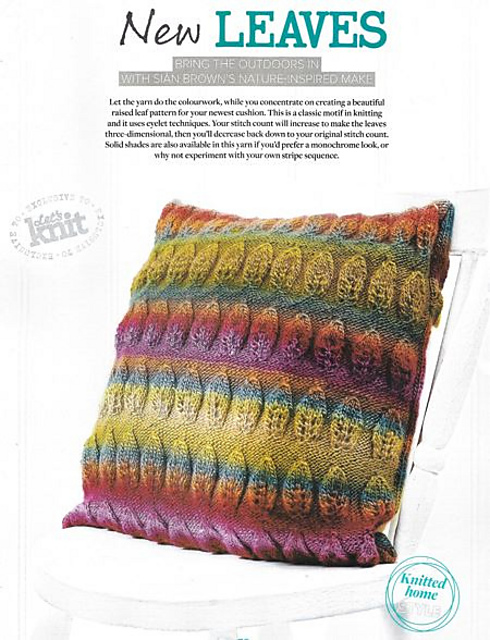 Embossed leaves Cushion Cover