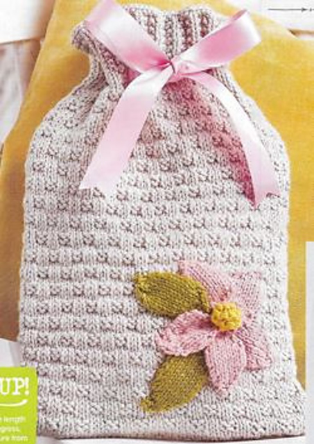 Flower Hot Water Bottle Cover