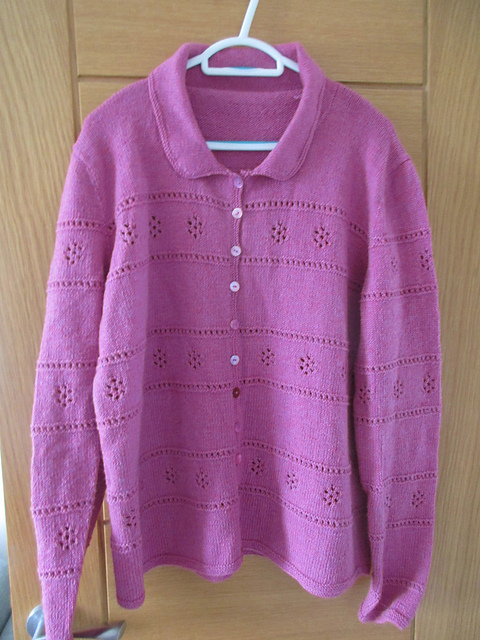 Eyelet Flower Cardigan