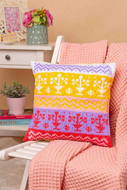 Flower Baskets Cushion Cover