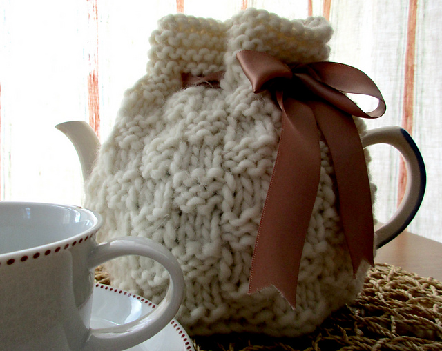 Chunky Textured Square Tea Cosy