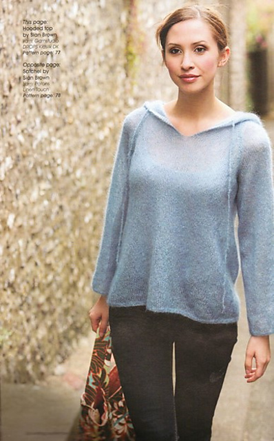 Fine Knit Hooded Top