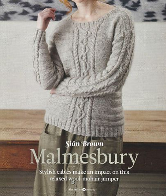 Jumper Knitting Pattern Swing Jumpers Ladies Cable And Ridges Jumper