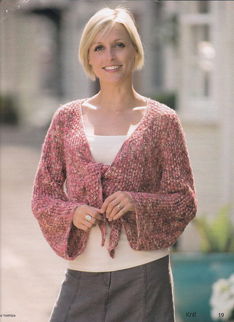 Tie Front Textured Cardigan
