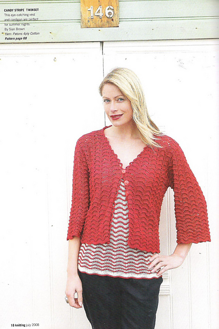 Ravelry: Scallop Lace Cardigan and Vest pattern by Sian Brown