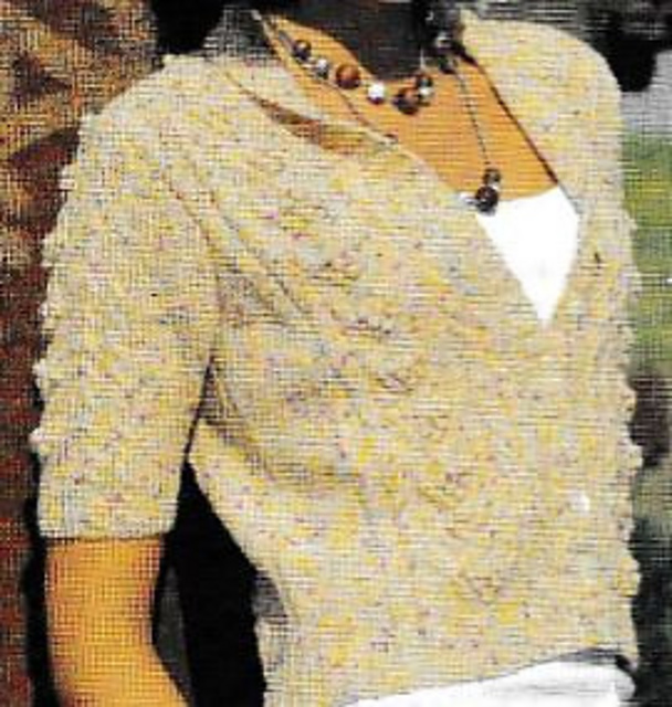Bobble and V Cardigan