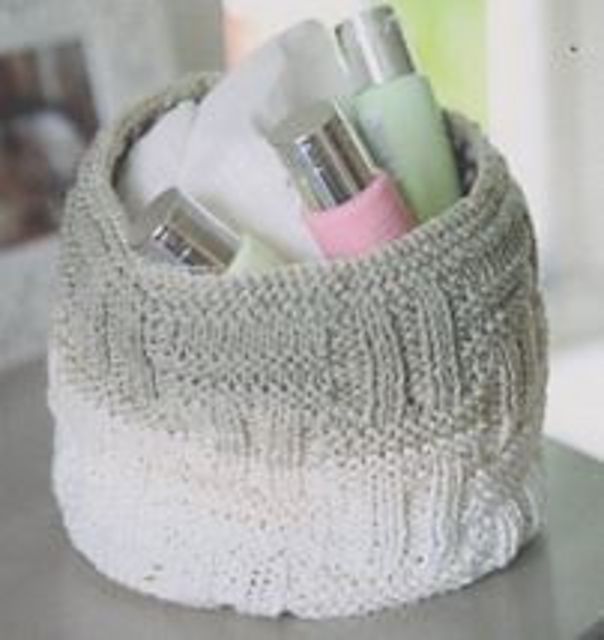 Ravelry: Basket Stitch Container pattern by Sian Brown Knitwear Design