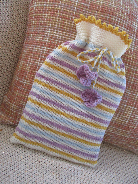 Simple Stripe Hot Water Bottle Cover