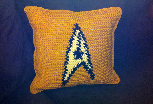 Star Trek Command Insignia Pillow with Chart