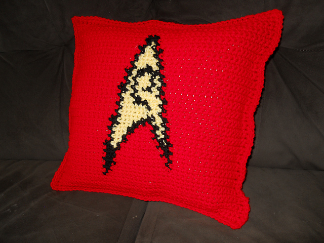 Star Trek Security (Red) Insignia Pillow