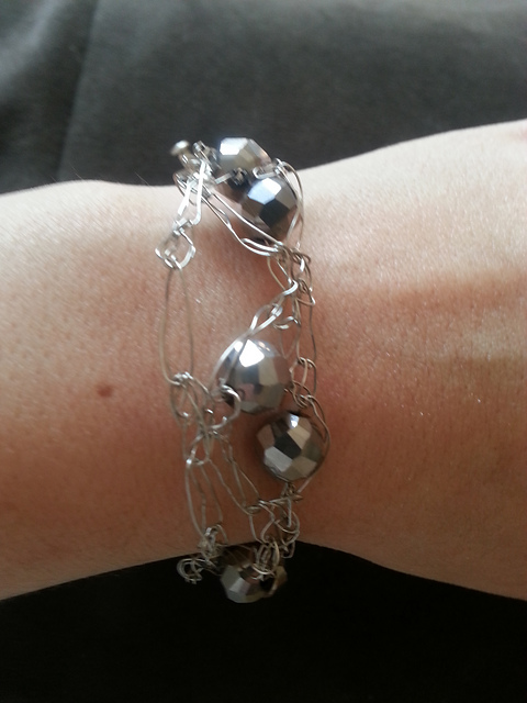Beads and Triangles Bracelet