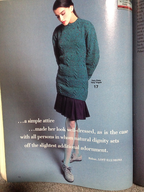 #17 Cable/Garter Stitch Pullover