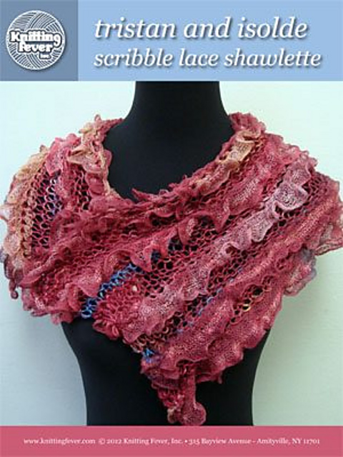 Tristan and Isolde Scribble Lace Shawlette