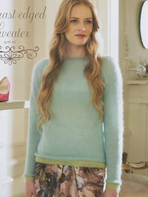 Contrast edged sweater