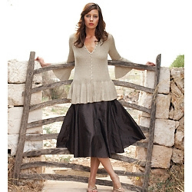 Alba / Ribbed Peplum Jacket