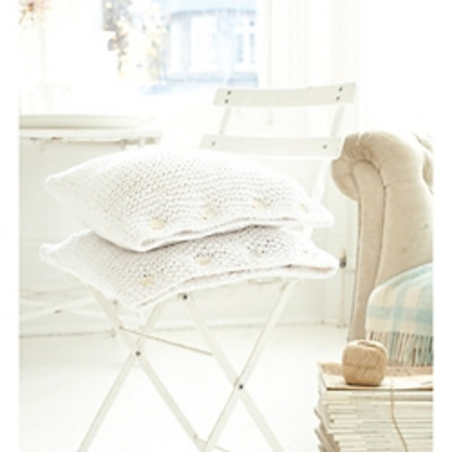 Garter and Moss Stitch Cushions