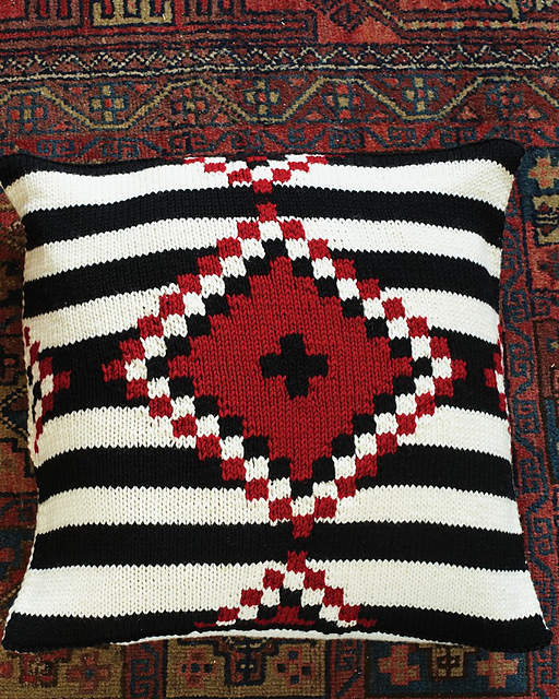 #29 Striped and Diamond Cushion