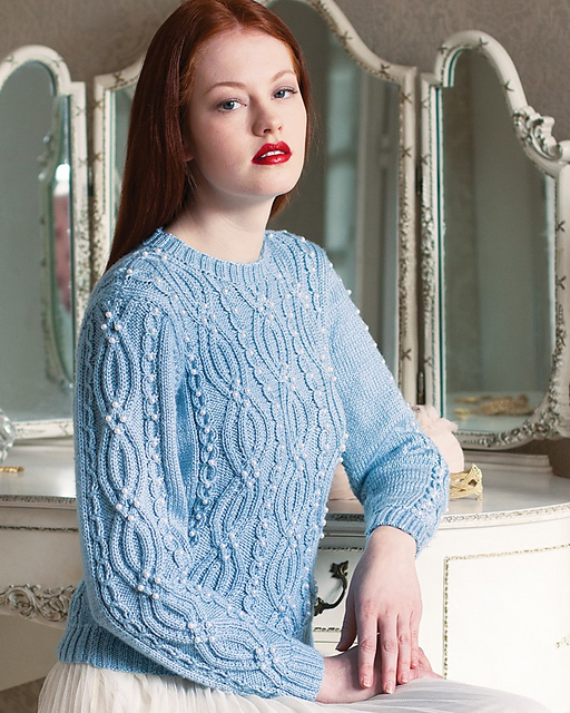 #04 Pearl-Beaded Sweater