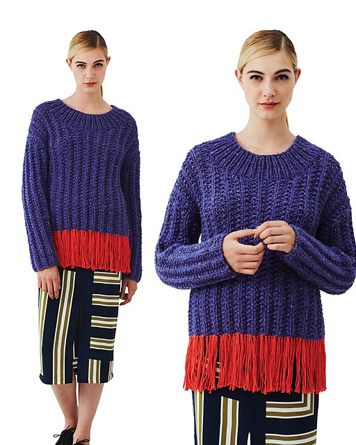 #08 Fringed Sweater
