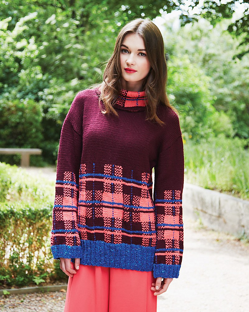 #19 Tartan Detail Sweater