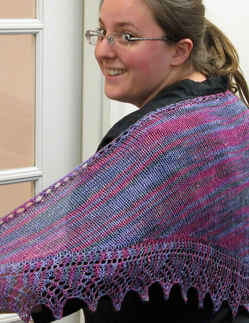 Lace Edged Shawl