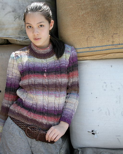Cabled Sweater Y982