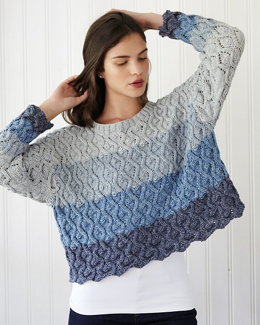 Cable and Lace Sweater