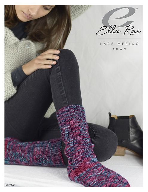 Ravelry: Cable Socks (ER1002) pattern by Ella Rae