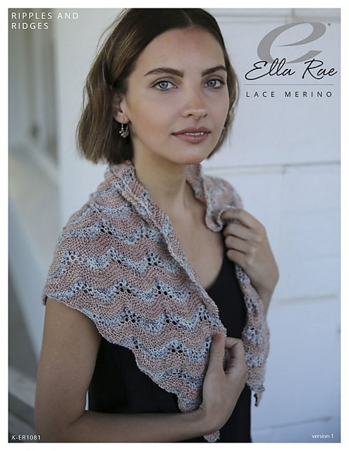 Ripples and Ridges Shawl