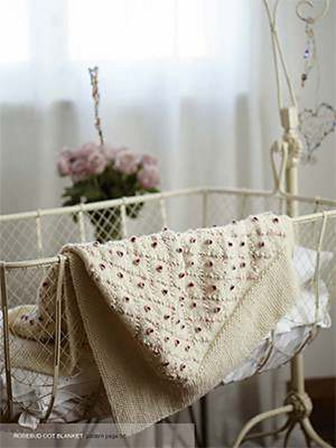 Rosebud Cot Blanket