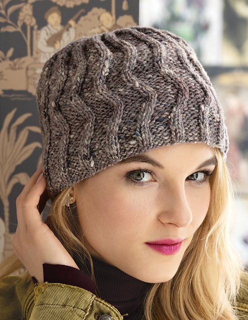 Zig Zag Cable Hat