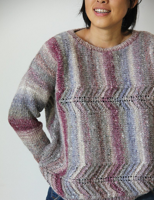 Ravelry: Sideways Knit Pullover pattern by Eisaku Noro Design Team