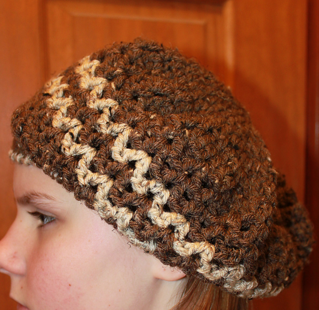 Purple Sage Designz Bohemian Crochet Tam